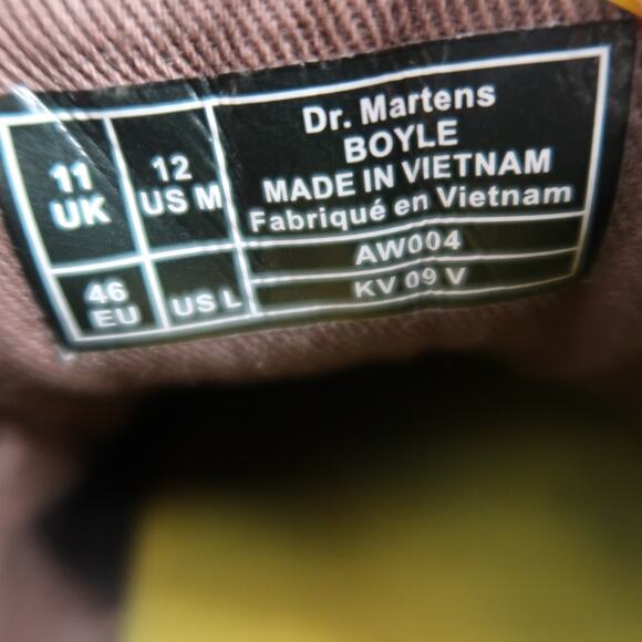 Dr Martens Shoes Mens 12 Slip On Grizzly Leather Boyle Loafer Plain Toe Casual main image 2